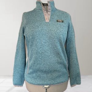 LL Bean Fleece Sweater Half Closure